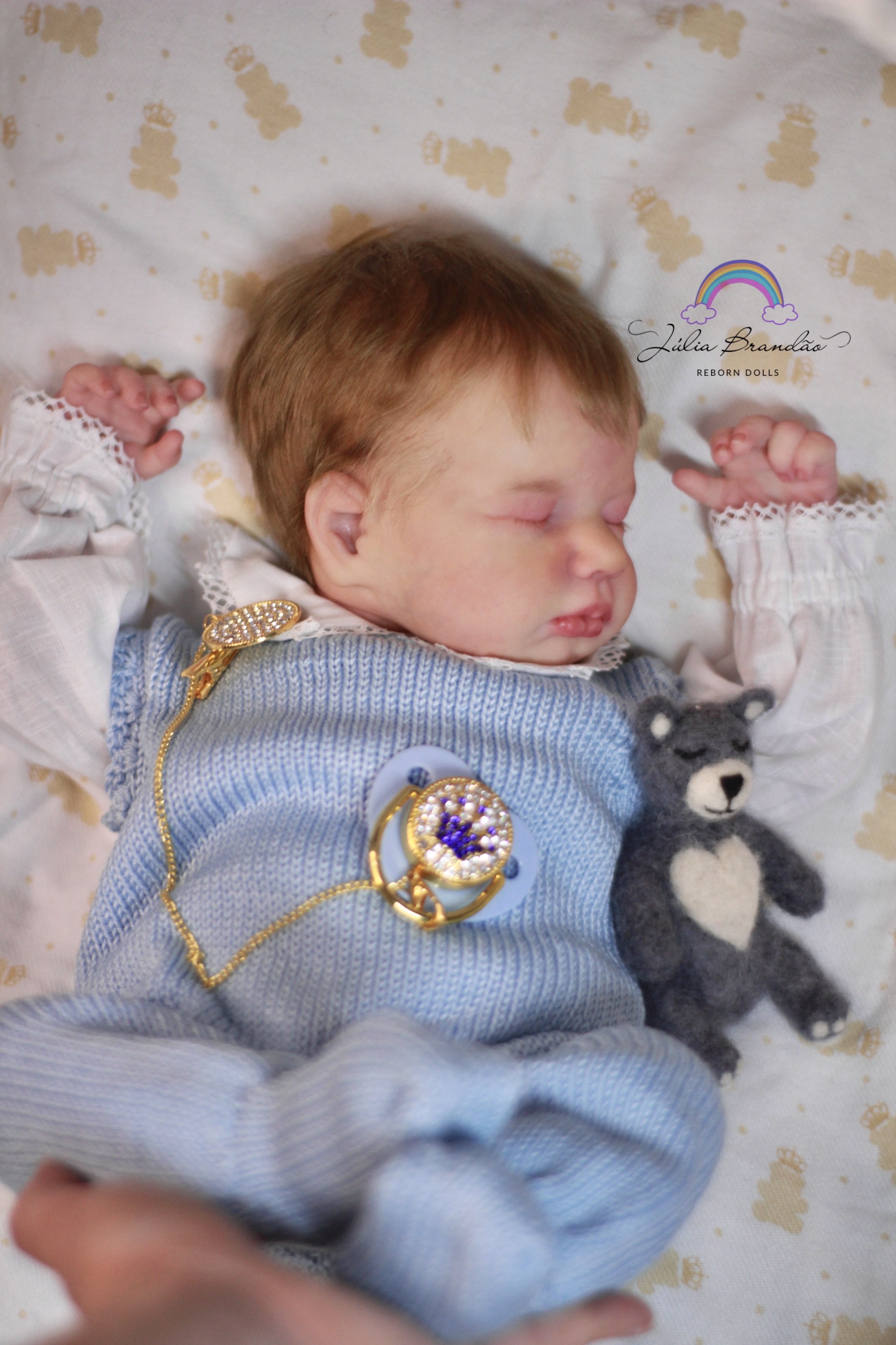 Bebê Reborn kit LouLou menino vista 2