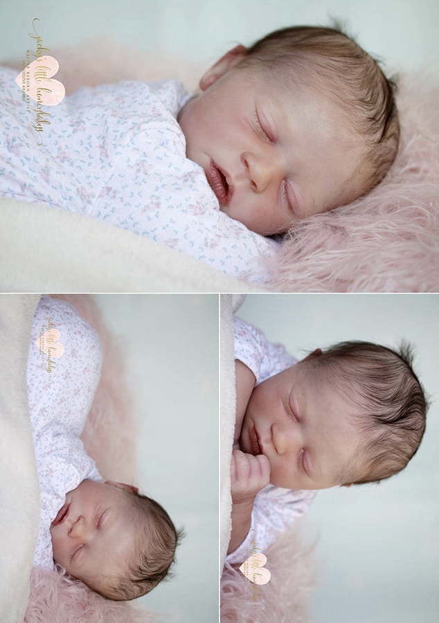 Bebê Reborn kit Skya dormindo vista 4