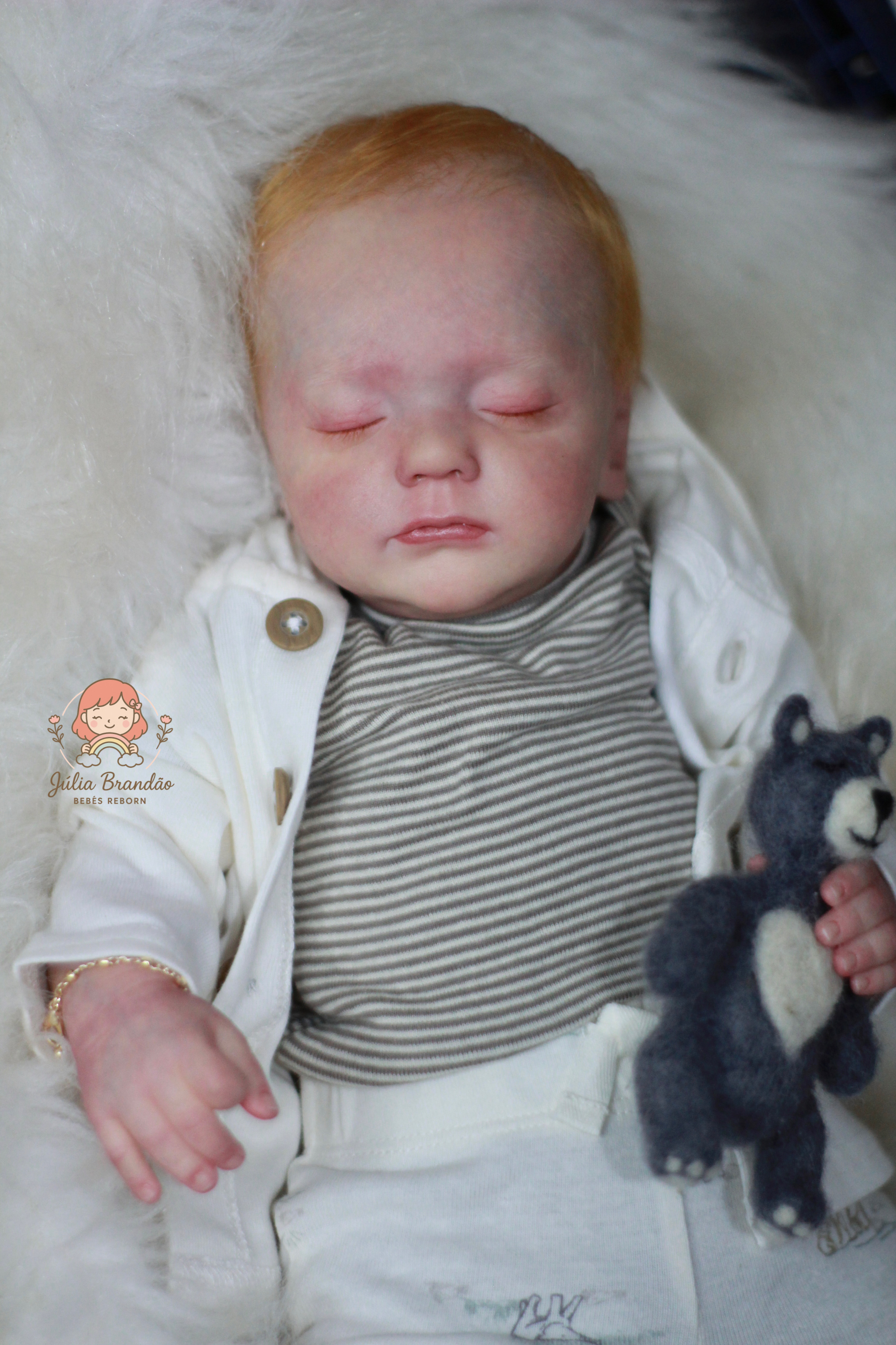 Bebê Reborn Kit Alessia menino vista 2